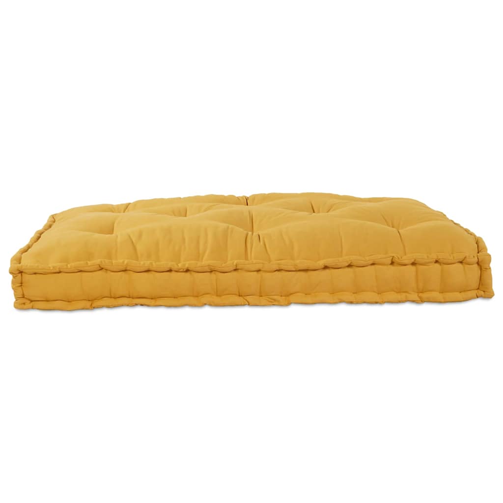 Pallettsoffa Kudde Gul 120 X 80 X 12 Cm Tyg