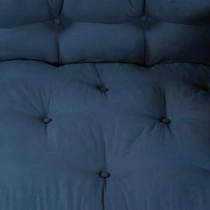 Pallettsoffa Kudde 3 Pcs Indigo 120 X 80 X 38 Cm Tyg