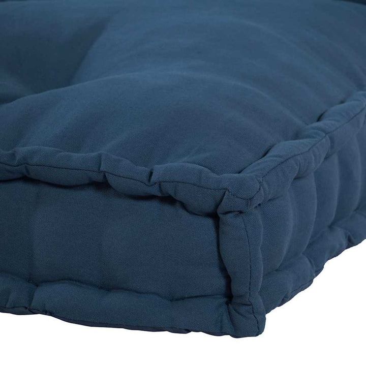Pallettsoffa Kudde 2 Pcs Indigo 120 X 80 X 38 Cm Tyg