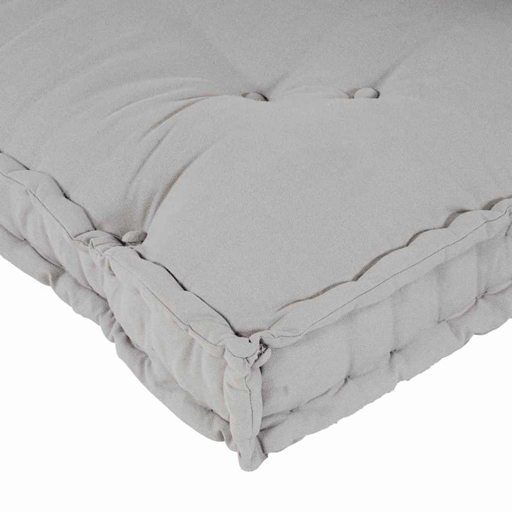 Pallettsoffa Kudde 3 Pcs Grå 120 X 80 X 38 Cm Tyg