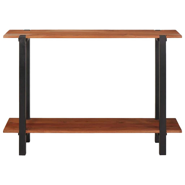 Konsolbord Med Hylla Brun Och Svart 110 X 30 X 75 Cm
