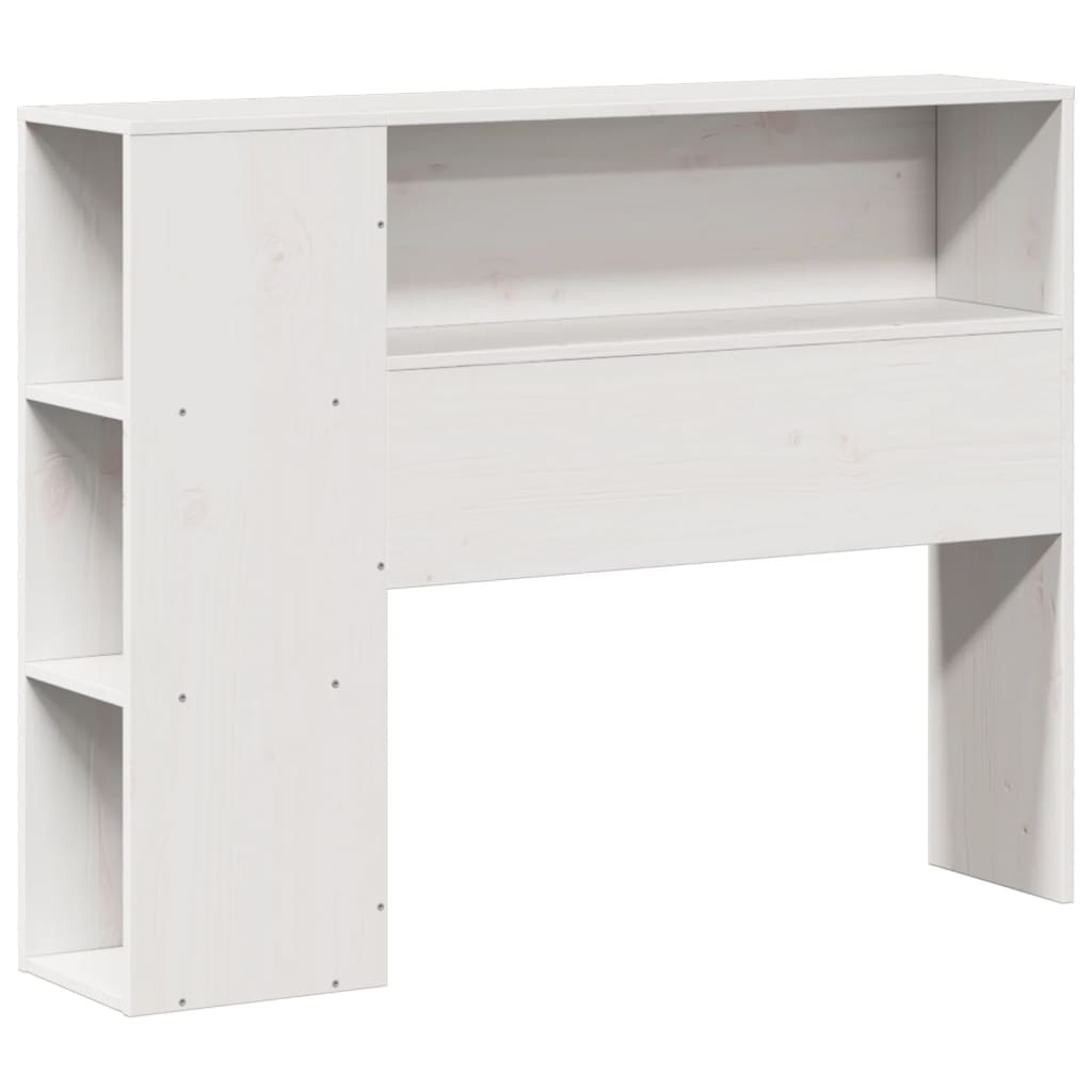 Säng Med Bokhylla Utan Madrass 75X190Cm Massiv Furu