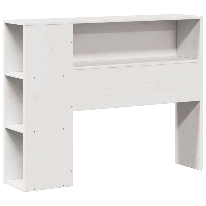 Säng Med Bokhylla Utan Madrass 75X190Cm Massiv Furu