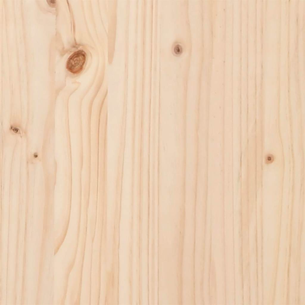 Säng Med Bokhylla Utan Madrass 75X190Cm Massiv Furu