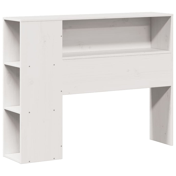 Säng Med Bokhylla Utan Madrass 75X190Cm Massiv Furu
