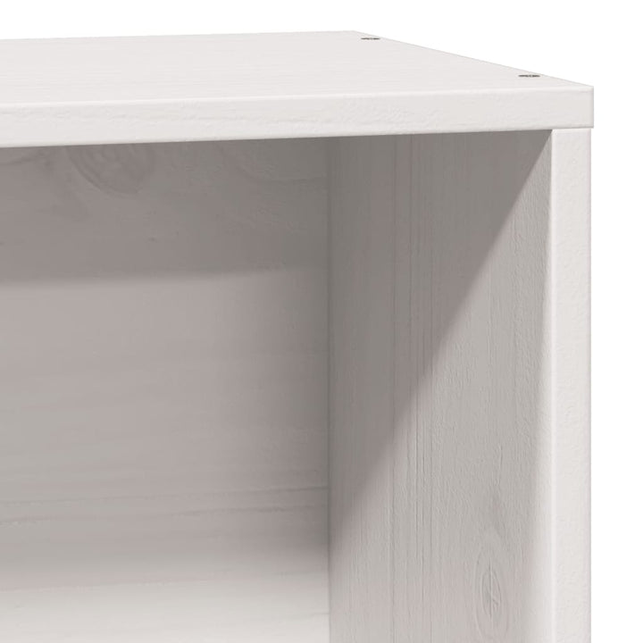 Säng Med Bokhylla Utan Madrass 75X190Cm Massiv Furu