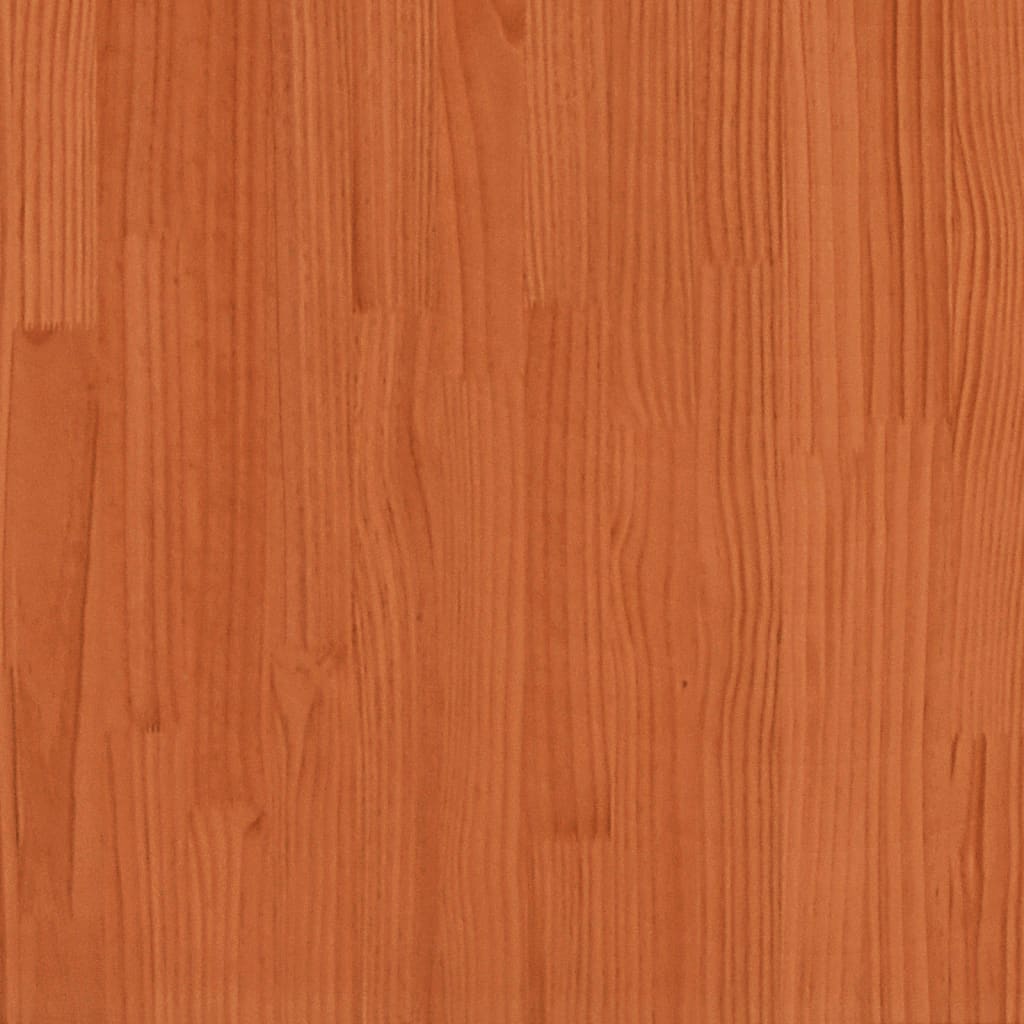 Säng Med Bokhylla Utan Madrass 135X190Cm Massiv Furu