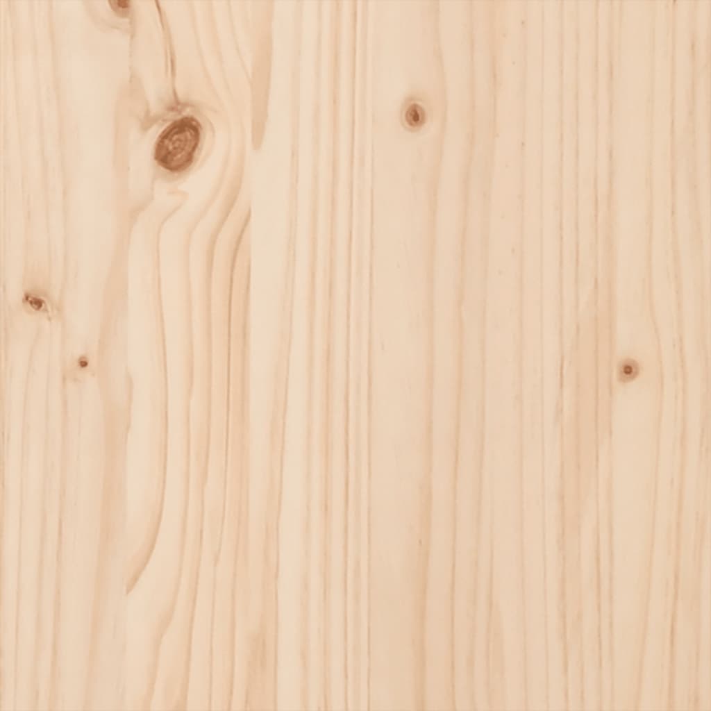 Säng Med Bokhylla Utan Madrass 90X190Cm Massiv Furu