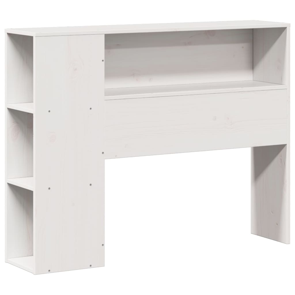 Säng Med Bokhylla Utan Madrass 75X190Cm Massiv Furu