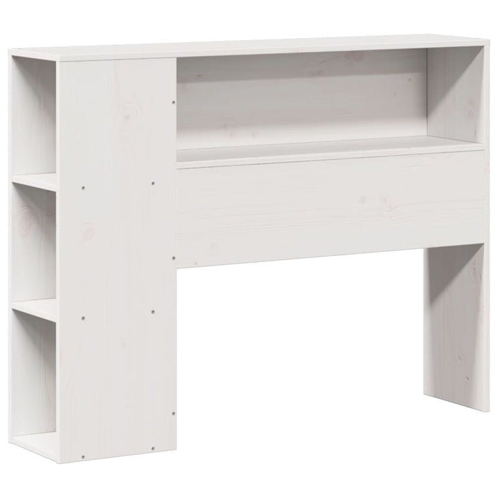 Säng Med Bokhylla Utan Madrass 75X190Cm Massiv Furu