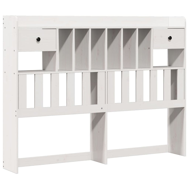 Säng Med Bokhylla Utan Madrass 140X190Cm Massiv Furu