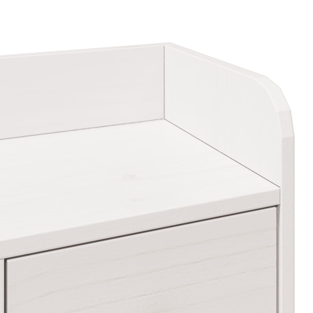 Säng Med Bokhylla Utan Madrass 140X190Cm Massiv Furu