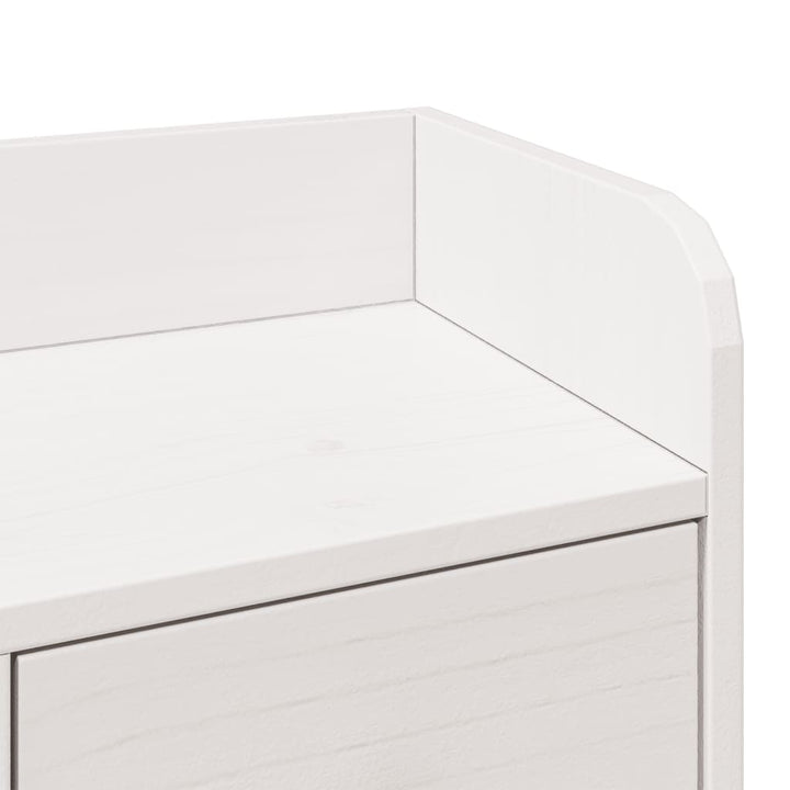 Säng Med Bokhylla Utan Madrass 140X190Cm Massiv Furu