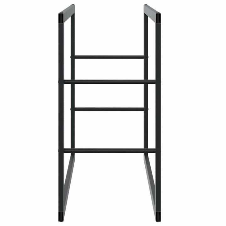 Vedställ Svart Stål