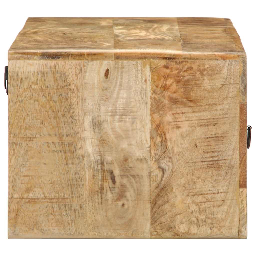 Vägghängt Tv-Skåp 100X32X25 Cm Massivt Trä Grov Mango