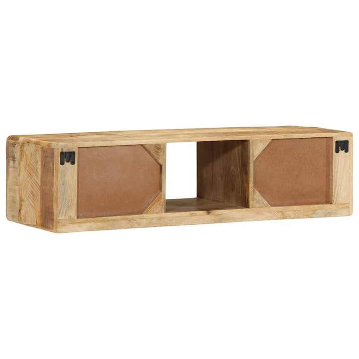 Vägghängt Tv-Skåp 100X32X25 Cm Massivt Trä Grov Mango