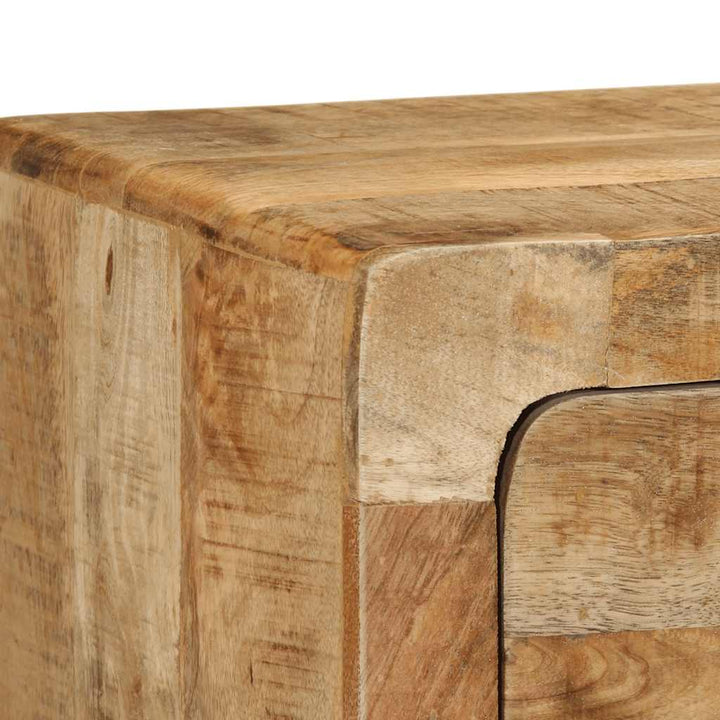 Vägghängt Tv-Skåp 100X32X25 Cm Massivt Trä Grov Mango
