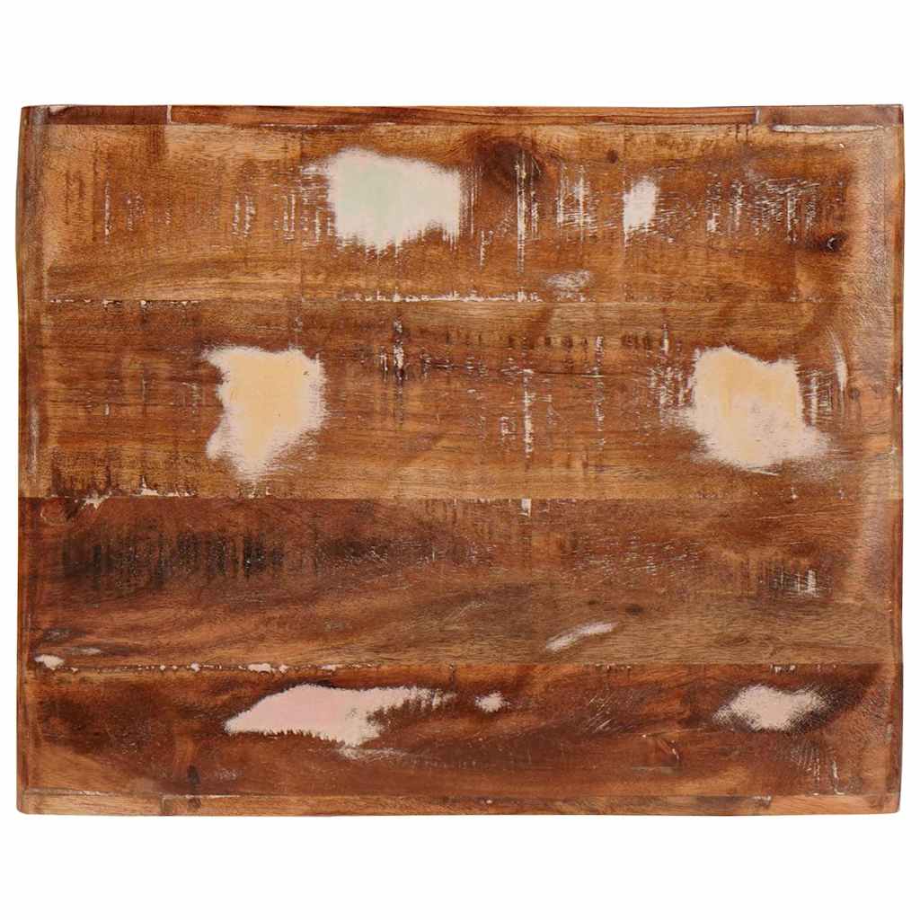 Sidobord Med Hylla Brun 40 X 32 X 46 Cm Solid Återvunnen Trä