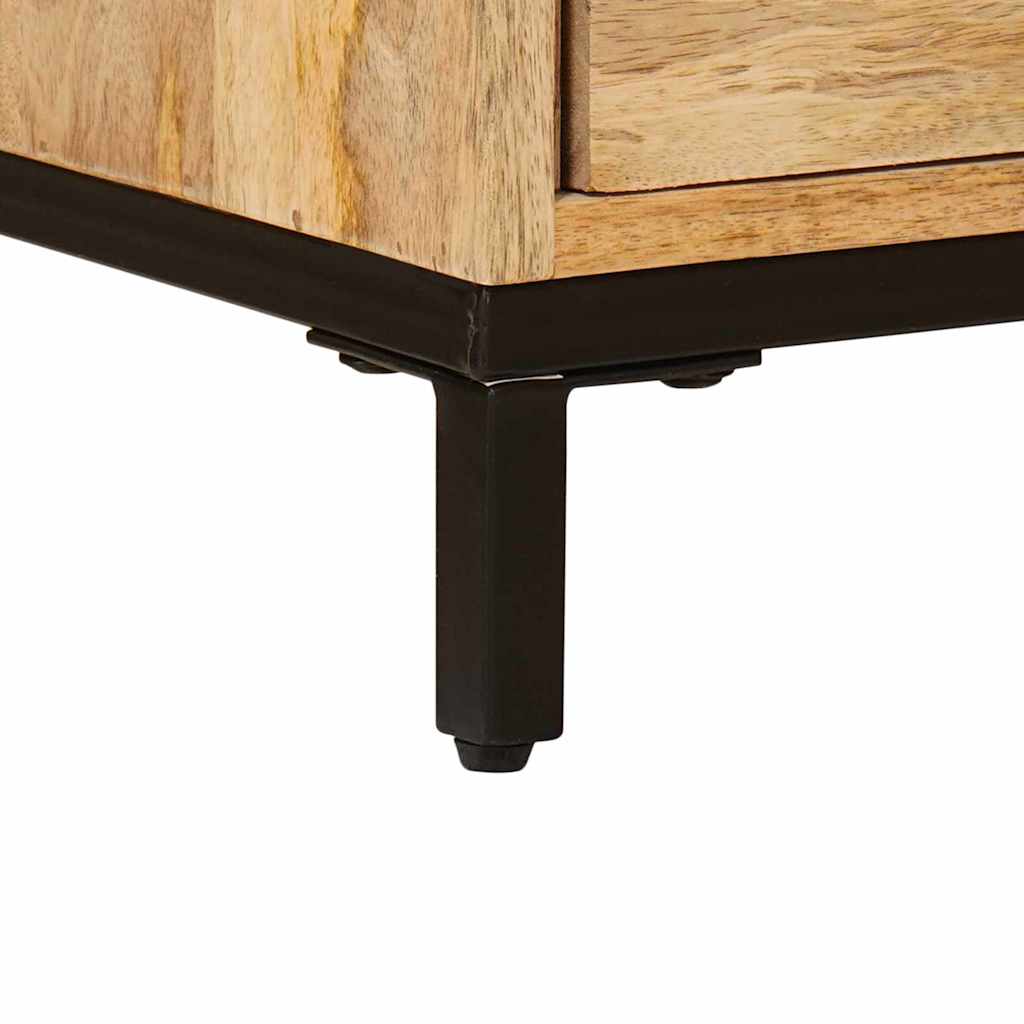 Tv-Bänkar Med Låda Brun 110 X 30 X 46 Cm Massivt Mangoträ