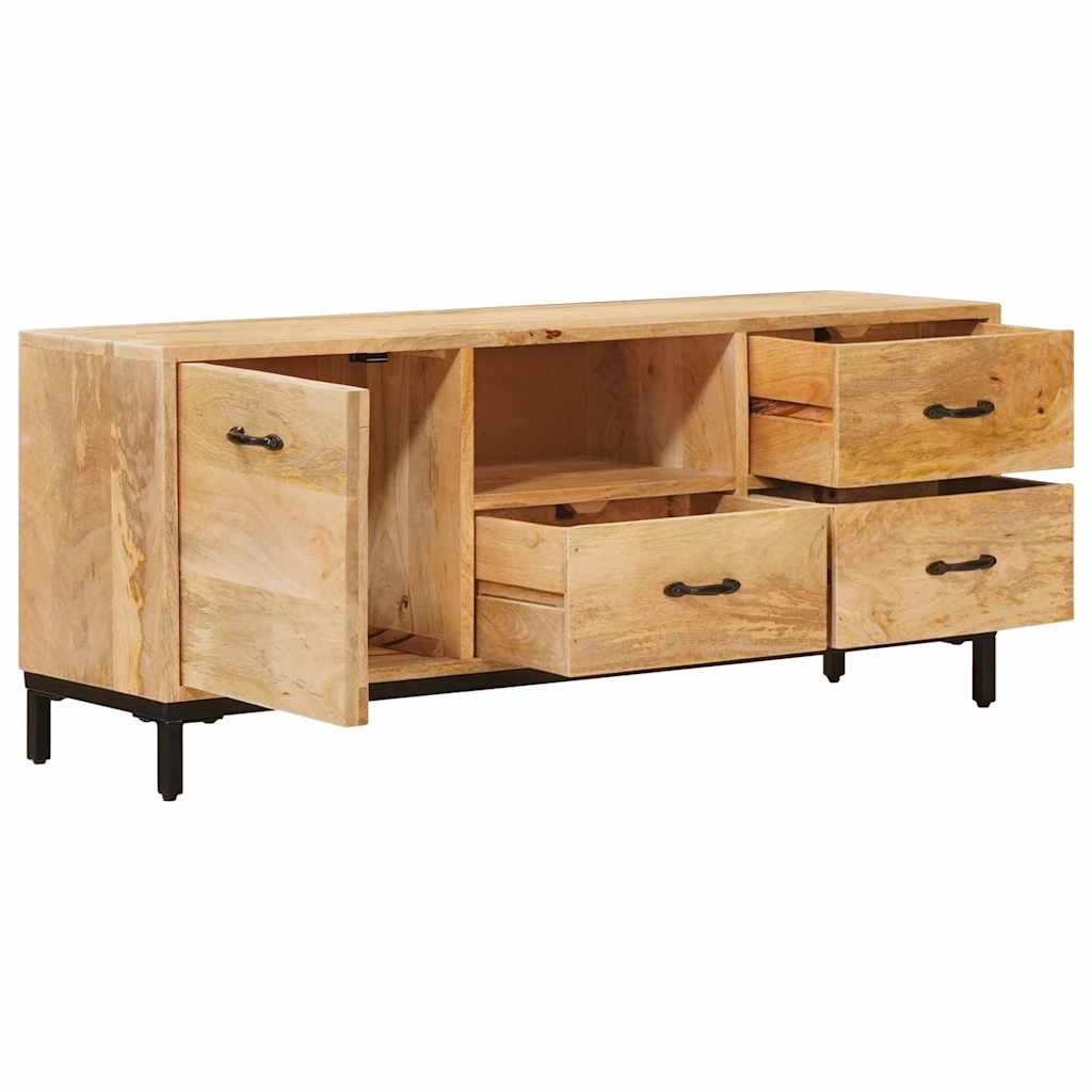 Tv-Bänkar Med Låda Brun 110 X 30 X 46 Cm Massivt Mangoträ