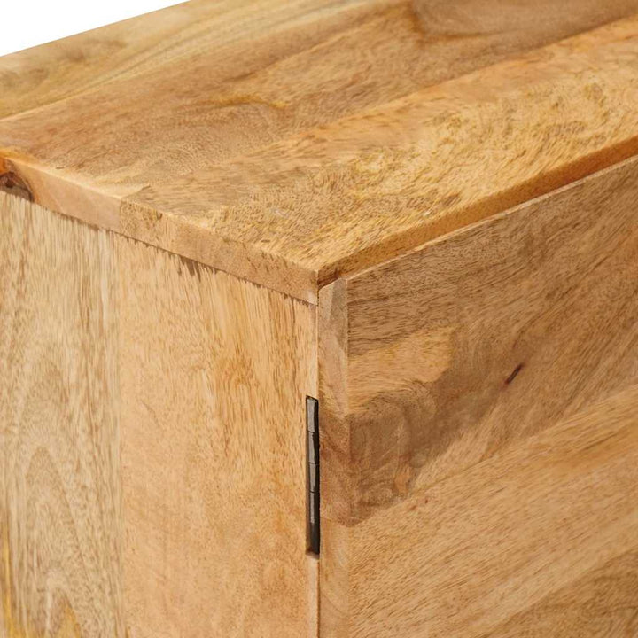 Förvaringsskåp Med Hylla Brun 110 X 30 X 40 Cm Massivt Mangoträ