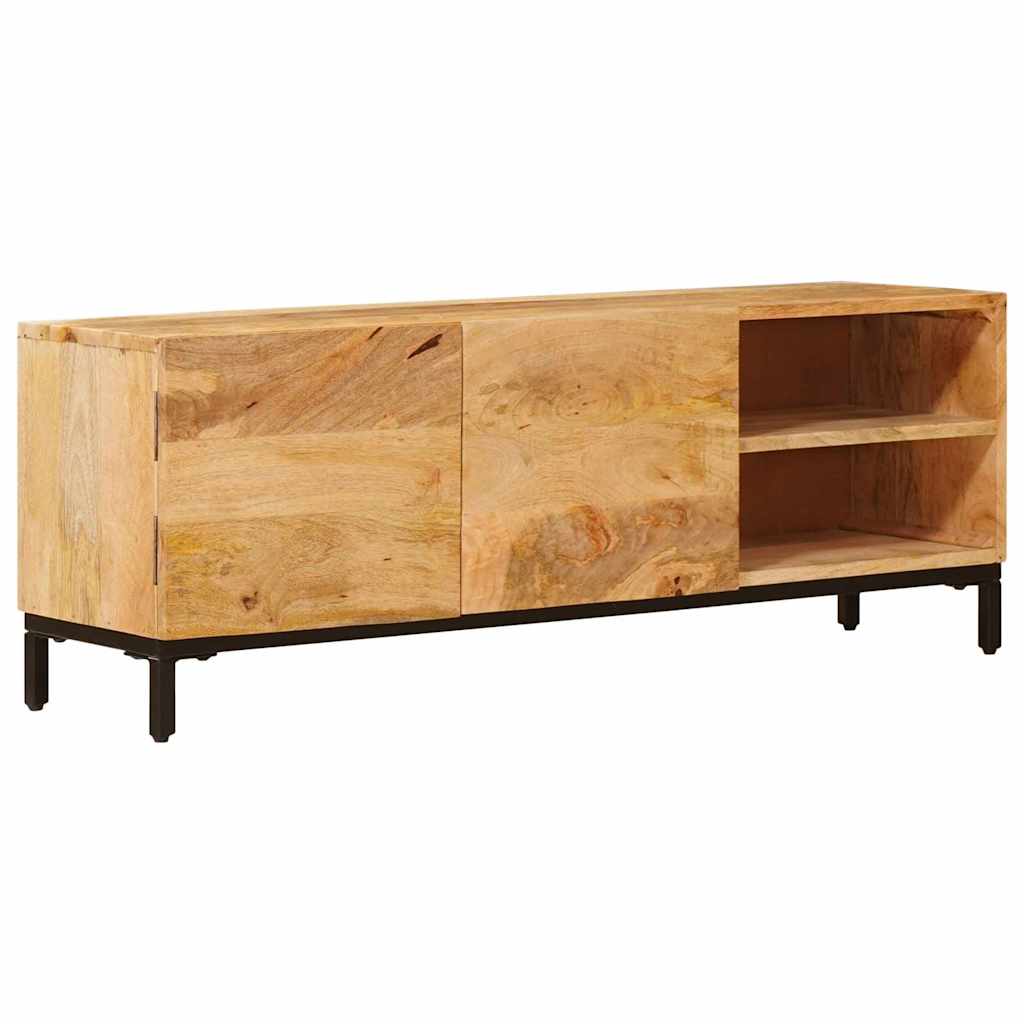 Förvaringsskåp Med Hylla Brun 110 X 30 X 40 Cm Massivt Mangoträ