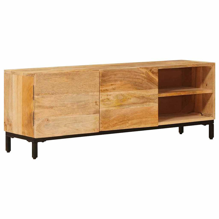 Förvaringsskåp Med Hylla Brun 110 X 30 X 40 Cm Massivt Mangoträ