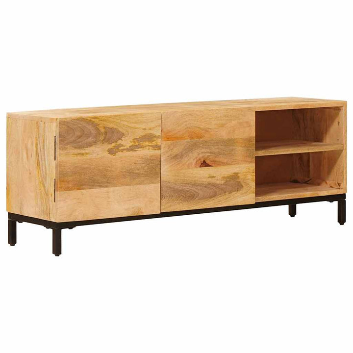 Förvaringsskåp Med Hylla Brun 110 X 30 X 40 Cm Massivt Mangoträ