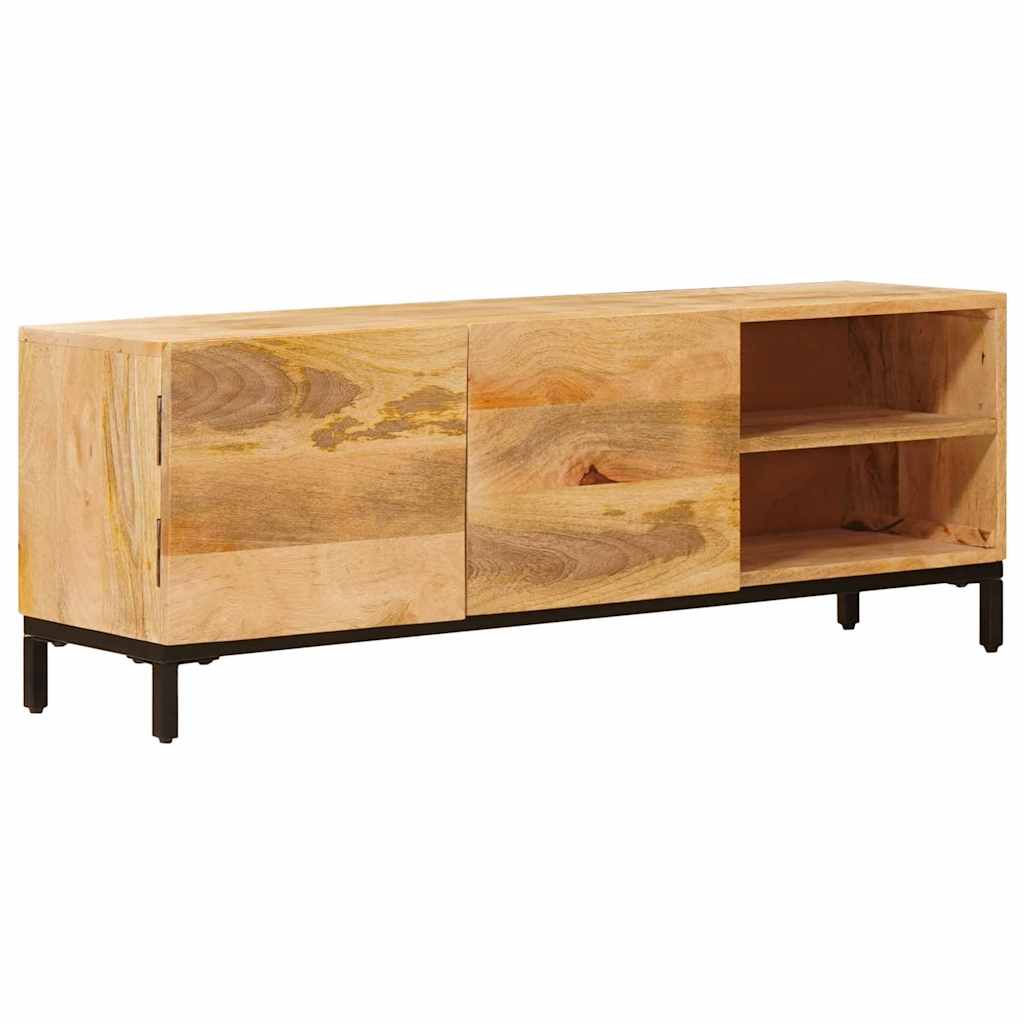Förvaringsskåp Med Hylla Brun 110 X 30 X 40 Cm Massivt Mangoträ