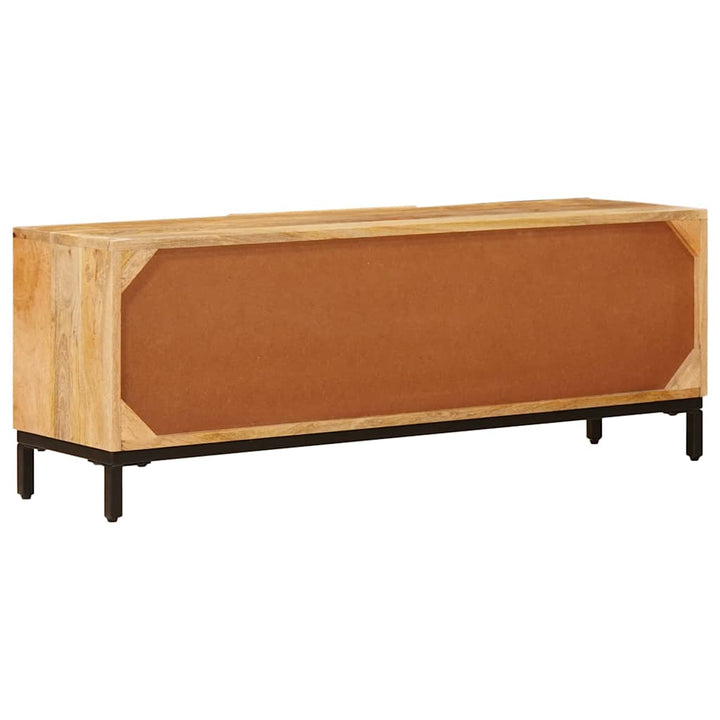 Förvaringsskåp Med Hylla Brun 110 X 30 X 40 Cm Massivt Mangoträ