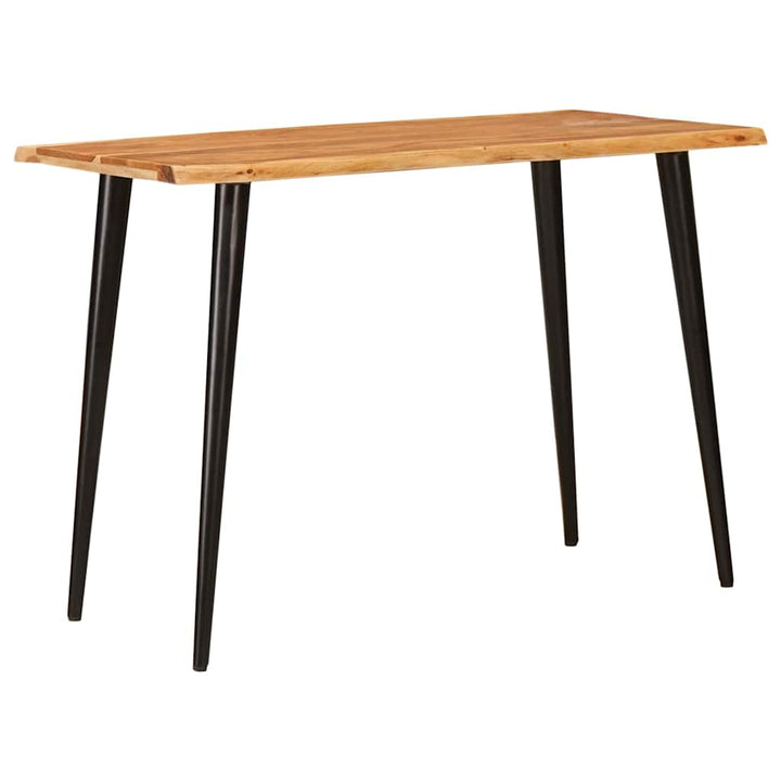 Matbord Brun Och Svart 110 X 55 X 78 Cm Massivt Mangoträ