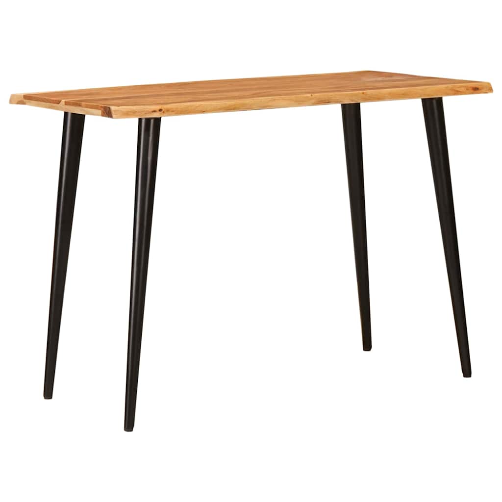 Matbord Brun Och Svart 110 X 55 X 78 Cm Massivt Mangoträ