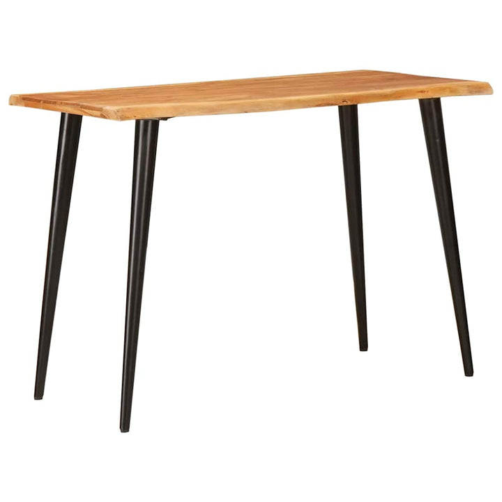 Matbord Brun Och Svart 110 X 55 X 78 Cm Massivt Mangoträ