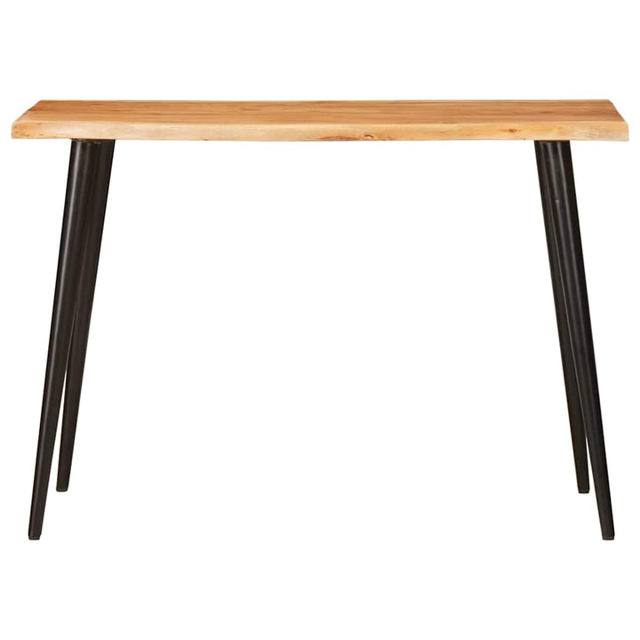 Matbord Brun Och Svart 110 X 55 X 78 Cm Massivt Mangoträ
