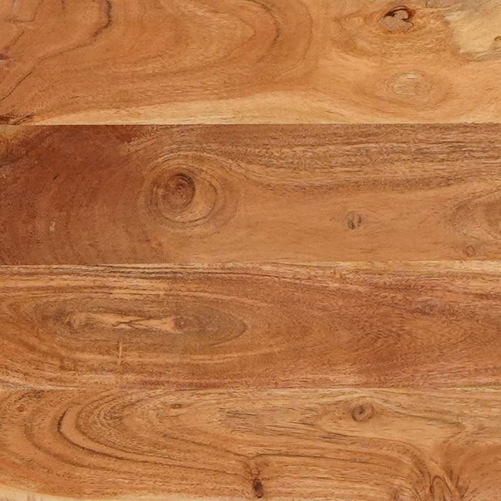 Matbord Brun Och Svart 110 X 55 X 78 Cm Massivt Mangoträ