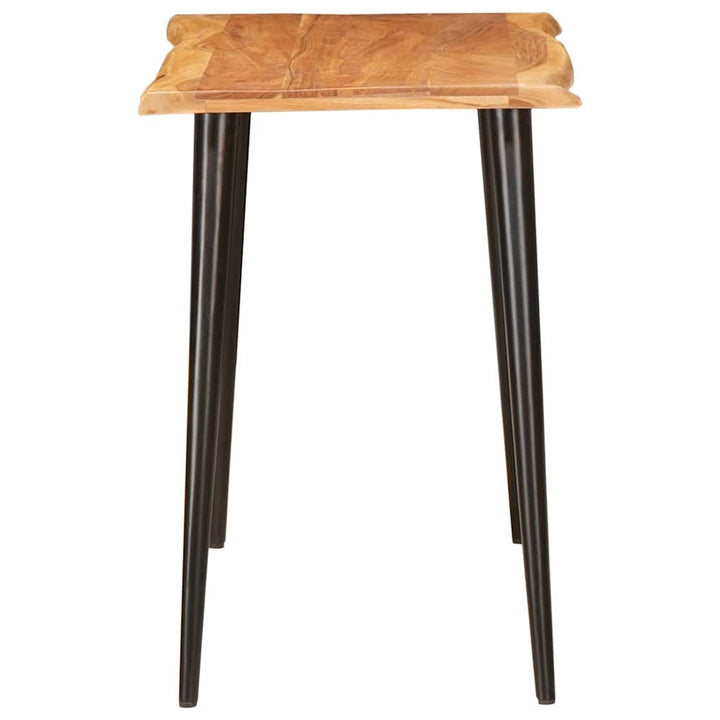Matbord Brun Och Svart 110 X 55 X 78 Cm Massivt Mangoträ