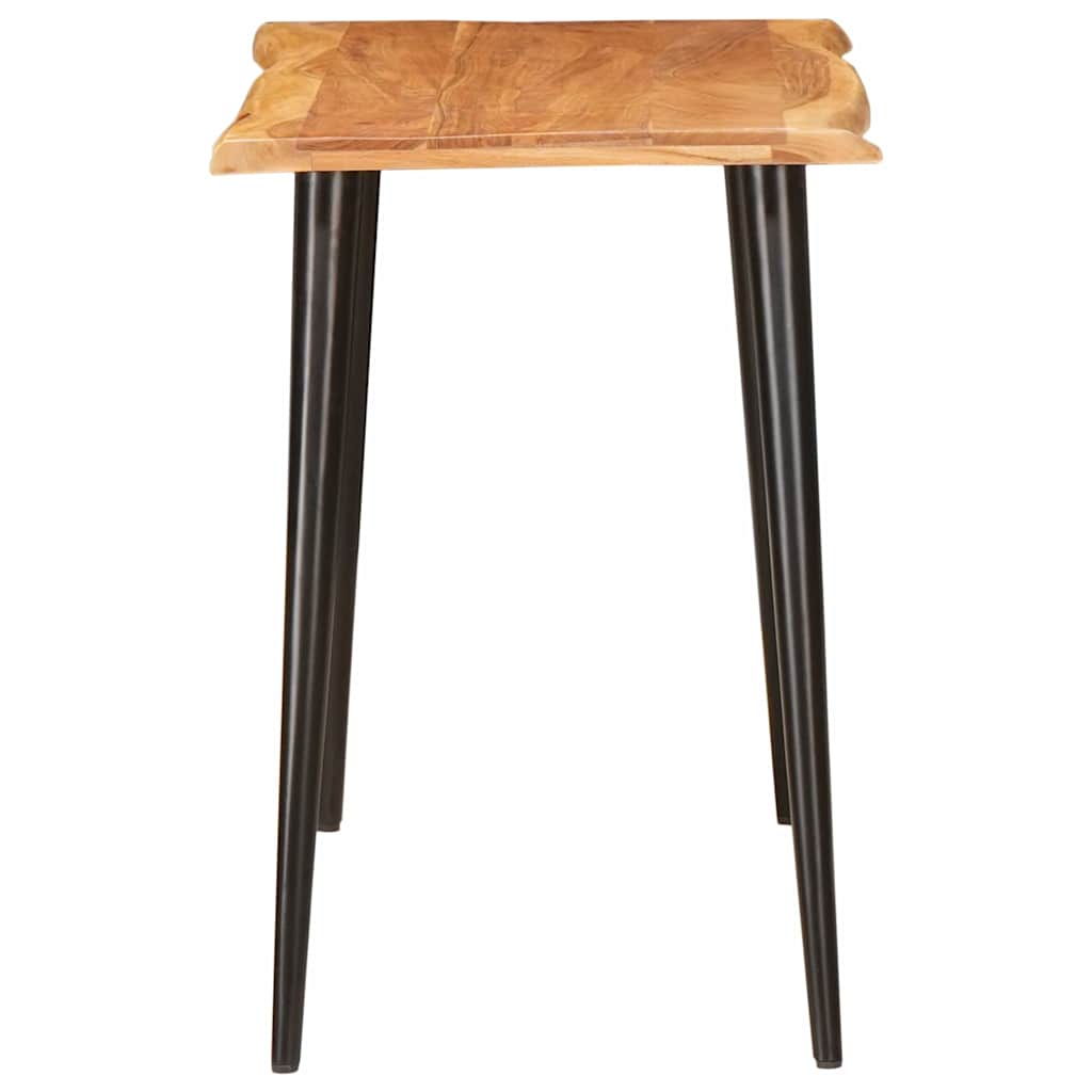 Matbord Brun Och Svart 110 X 55 X 78 Cm Massivt Mangoträ