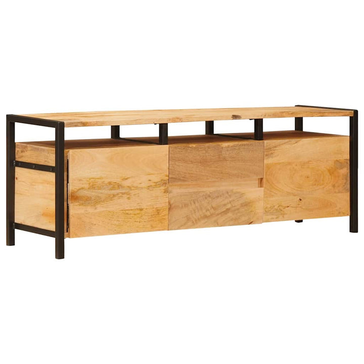 Förvaringsskåp Med Låda Brun 110 X 30 X 40 Cm Massivt Mangoträ