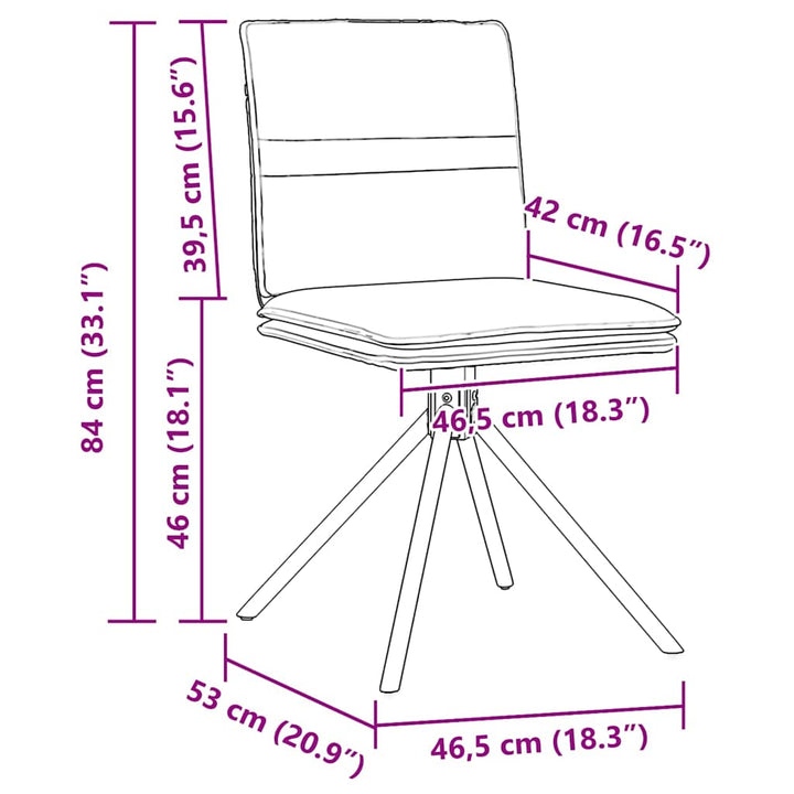 Matstol Läderimitation I Mockaimitation