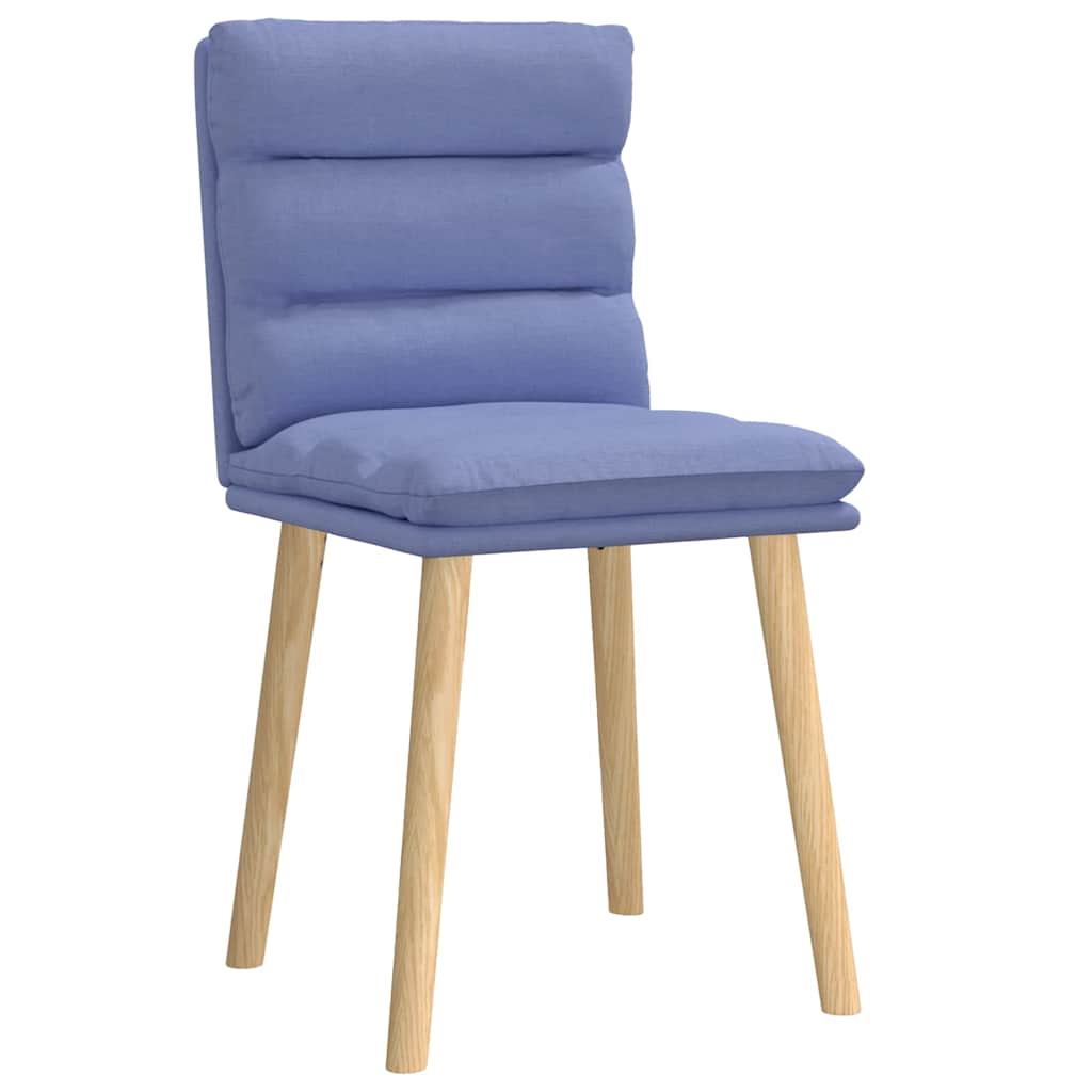 Matstolar 2 St Jeans Blått Tyg