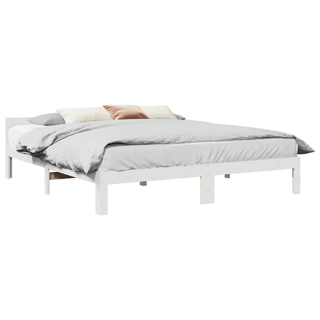 Sängram Utan Madrass Massiv Furu