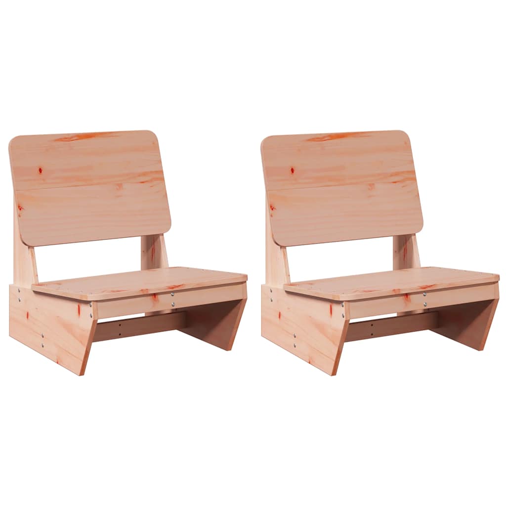 Trädgårdsstolar 2 St 60X64X70,5 Cm Massiv Douglasträ