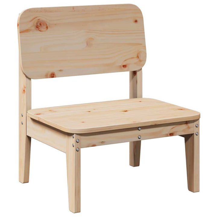 Trädgårdsstolar 2 St 60X52,5X72 Cm Massiv Furu
