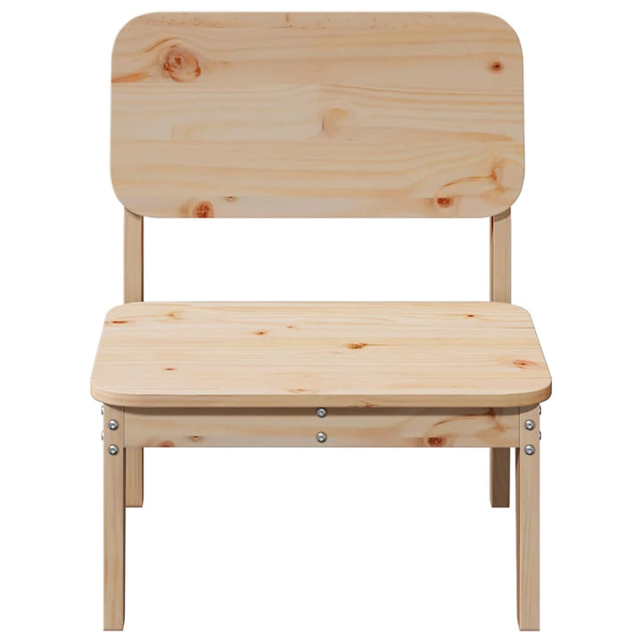 Trädgårdsstolar 2 St 60X52,5X72 Cm Massiv Furu