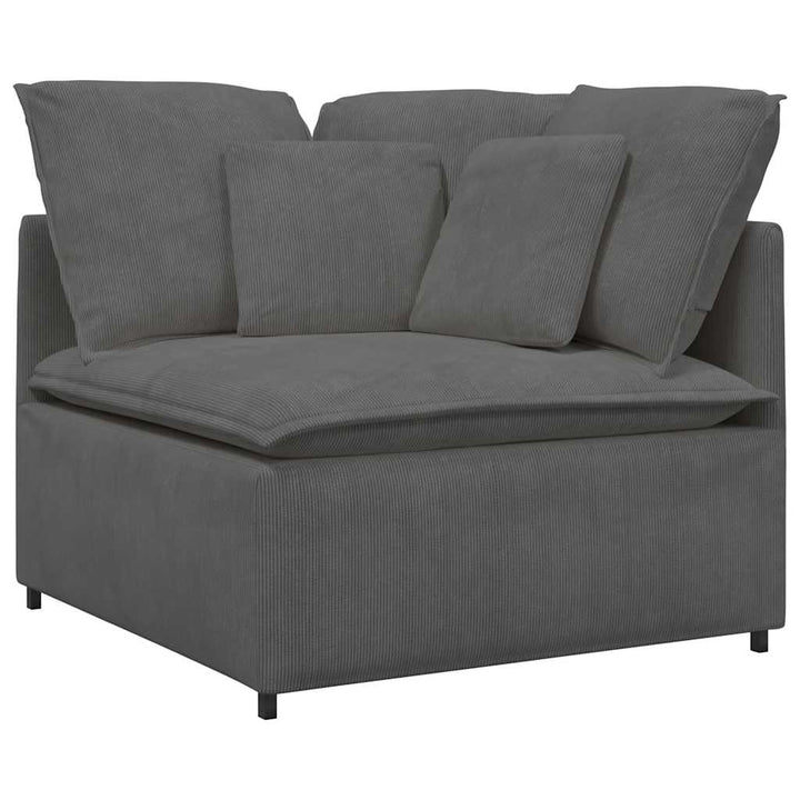 Modulsoffa Med Dynor Manchestertyg