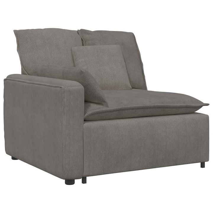 Modulsoffa Med Fotpall&amp;Dynor Manchestertyg