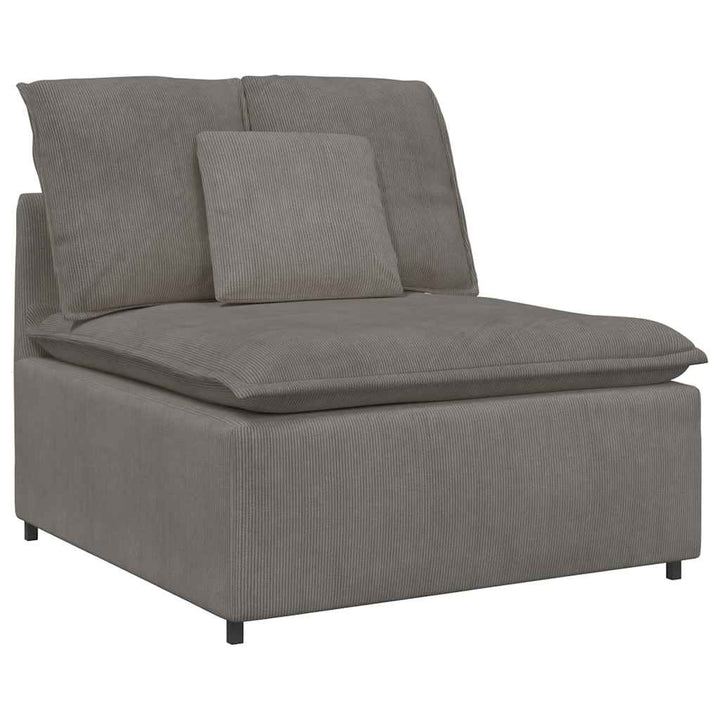 Modulsoffa Med Fotpall&amp;Dynor Manchestertyg