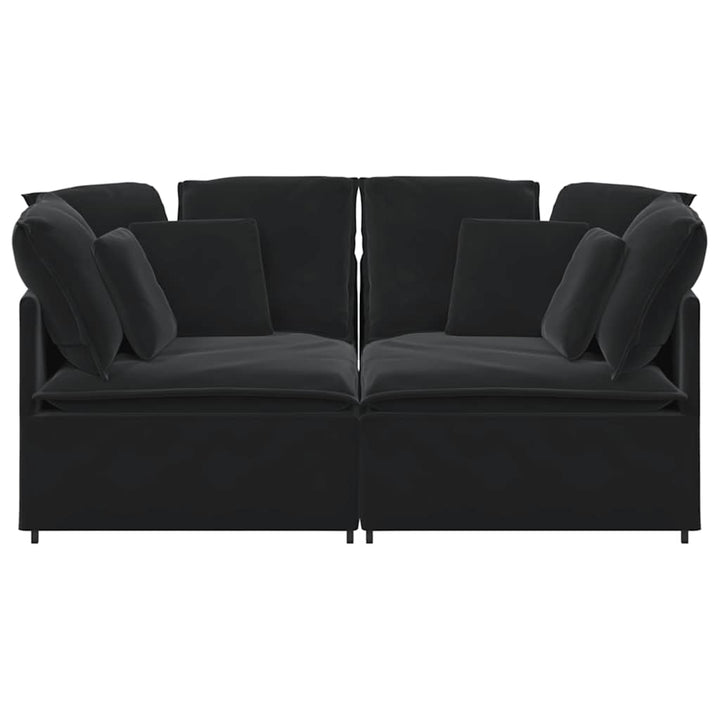 Modulsoffa Med Kuddar Sammet