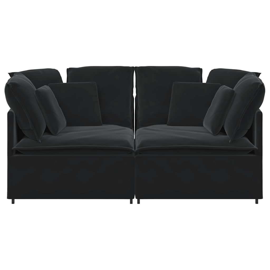 Modulsoffa Med Kuddar Sammet