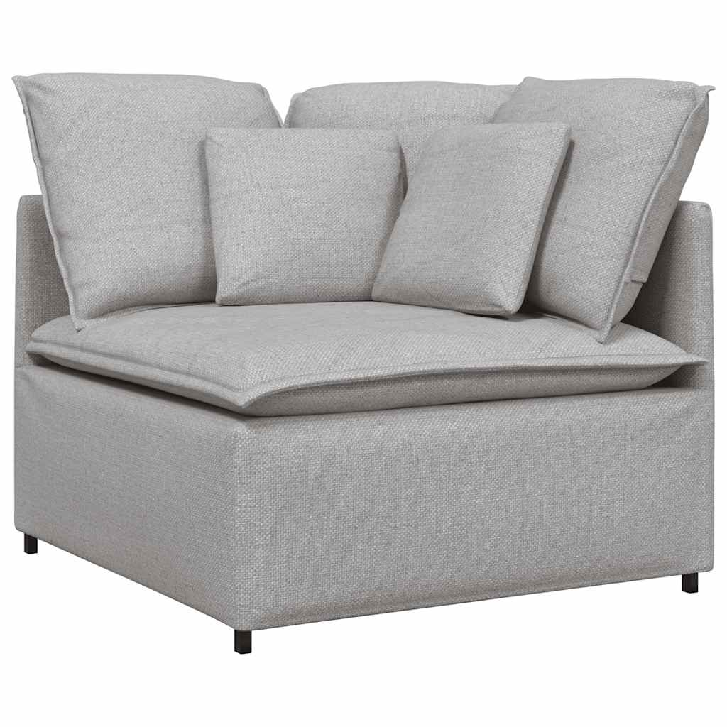 Modulsoffa Med Dynor I Tyg Molngrå